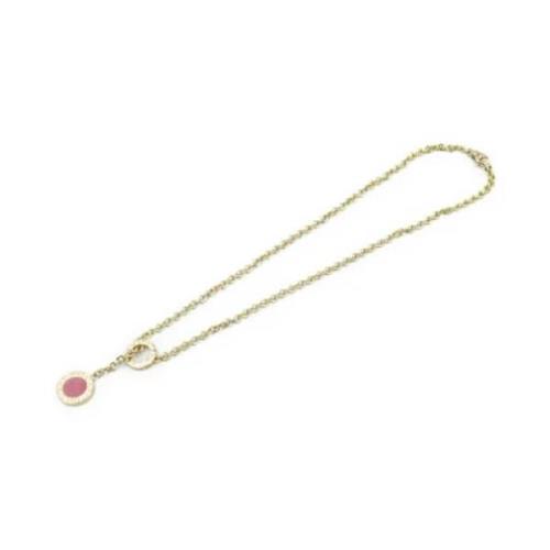 Bvlgari Vintage Pre-owned Tyg halsband Pink, Dam