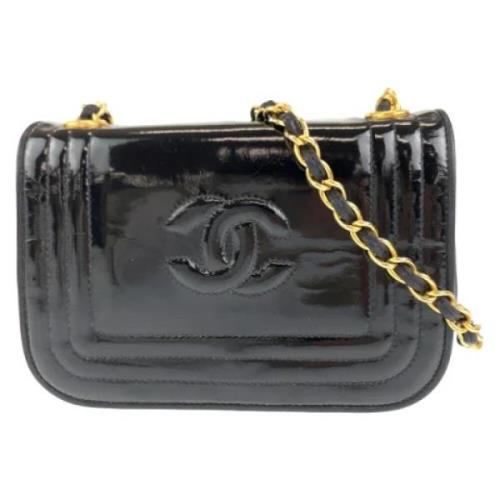 Chanel Vintage Pre-owned Plast crossbodyvskor Black, Dam