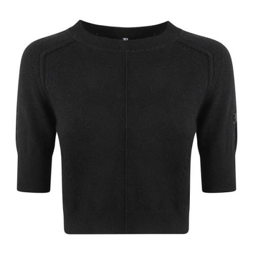 Ermanno Scervino Svarta T-shirts och Polos med korta ärmar Black, Dam