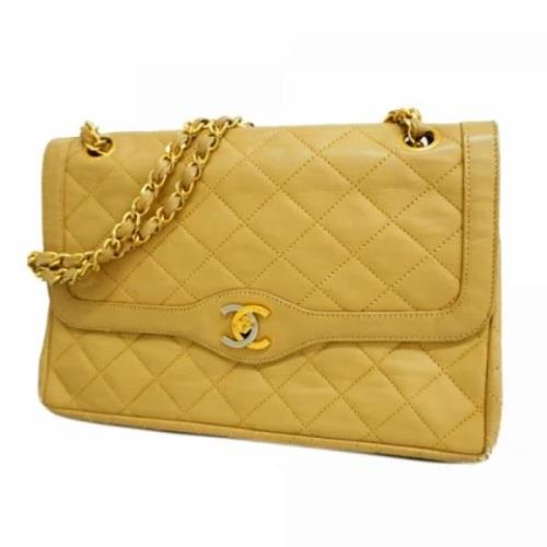 Chanel Vintage Pre-owned Laeder chanel-vskor Beige, Dam