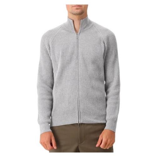 Valenza Mjuk Grå Dragkedja Cardigan Gray, Herr