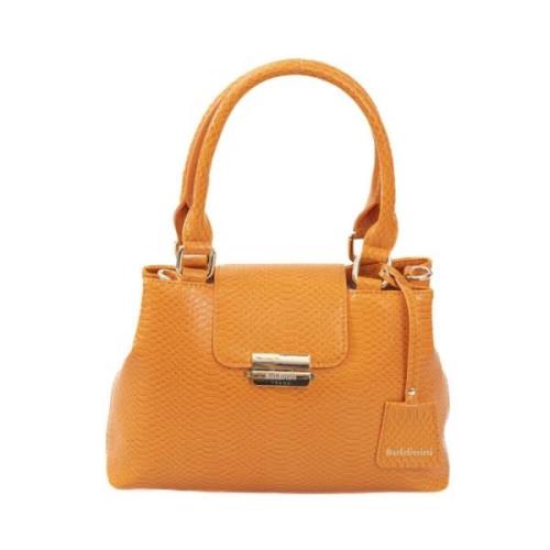 Baldinini Trendig Crossbody Väska med Clip Stängning Orange, Dam