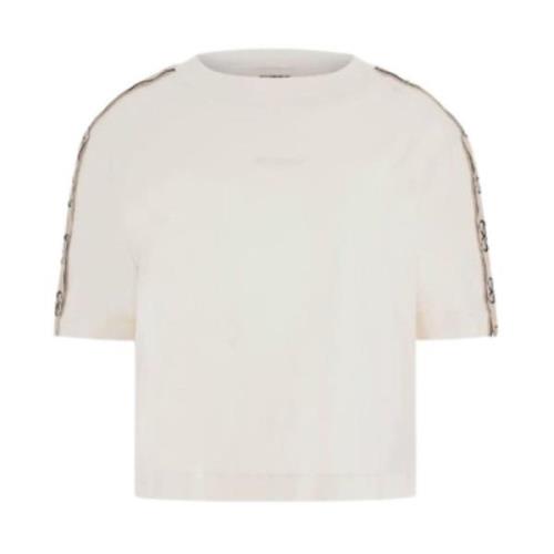 Guess Britney Crop Tee för kvinnor White, Dam