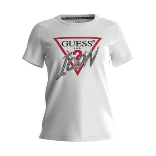 Guess Vit dam T-shirt White, Dam