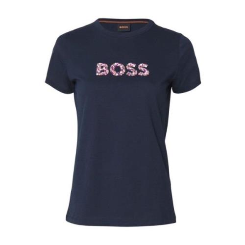 Hugo Boss Dam Logo Print T-shirt Blue, Dam