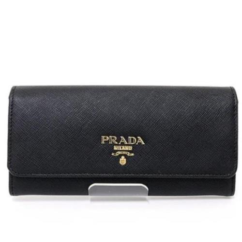 Prada Vintage Pre-owned Laeder plnbcker Black, Dam