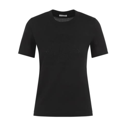 Moncler Svart T-shirt för kvinnor Black, Dam