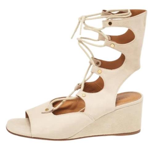 Chloé Pre-owned Pre-owned Mocka sandaler Beige, Dam