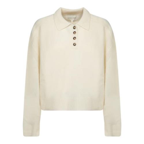 Loulou Studio Vit Tröja för Kvinnor Aw24 Beige, Dam