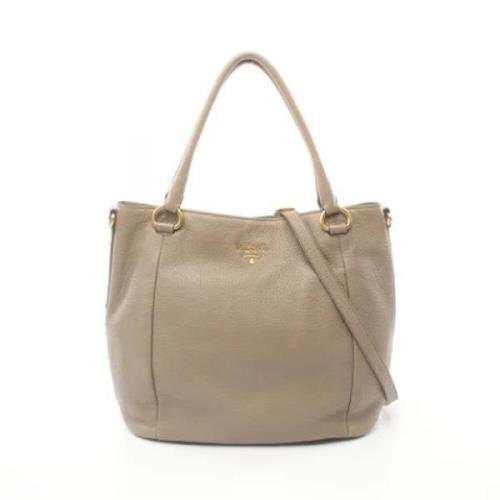 Prada Vintage Pre-owned Laeder prada-vskor Beige, Dam