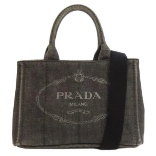 Prada Vintage Pre-owned Denim prada-vskor Black, Dam