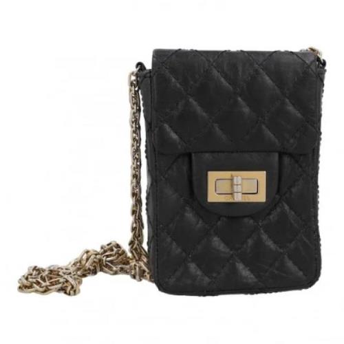 Chanel Vintage Pre-owned Tyg crossbodyvskor Black, Dam