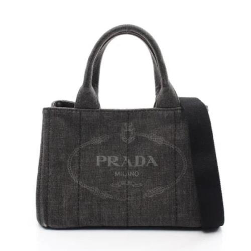 Prada Vintage Pre-owned Denim prada-vskor Black, Dam