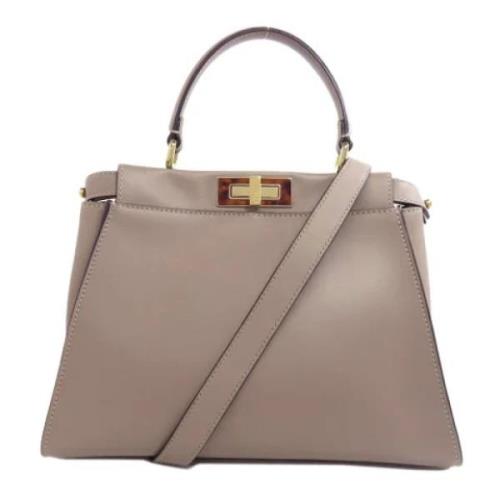 Fendi Vintage Pre-owned Laeder fendi-vskor Gray, Dam