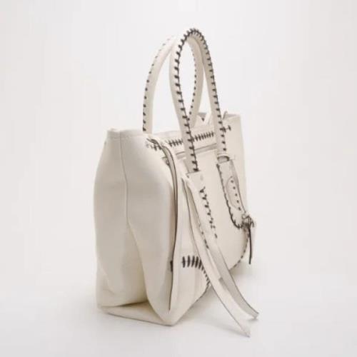 Alexander McQueen Pre-owned Pre-owned Laeder axelremsvskor White, Dam