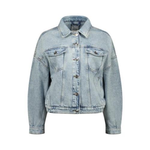 Raizzed Oversized Denim Jacka Kort Passform Blue, Dam