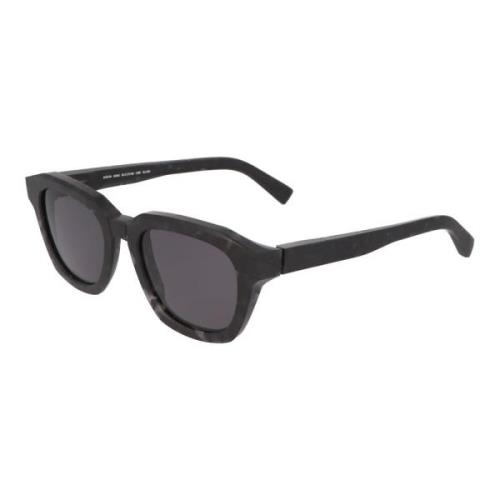 Mykita Modernt minimalistiska solglasögon Kiene modell Black, Unisex