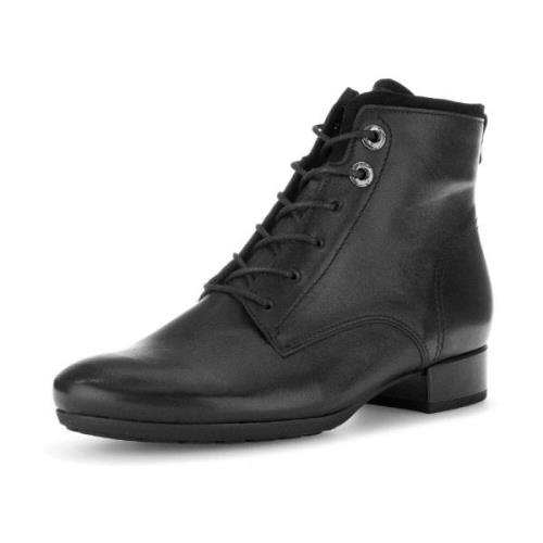 Gabor Elegant mocka ankelboot - svart Black, Dam