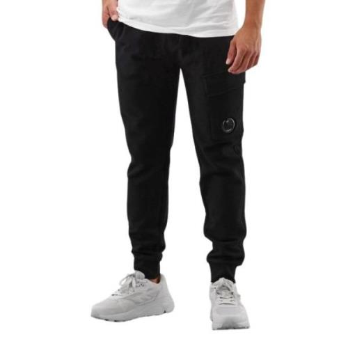 C.p. Company Svarta Cargo Sweatpants Black, Herr