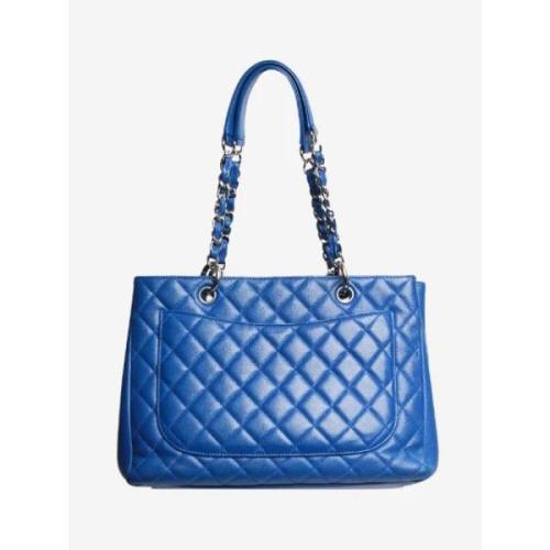 Chanel Vintage Pre-owned Laeder axelremsvskor Blue, Dam