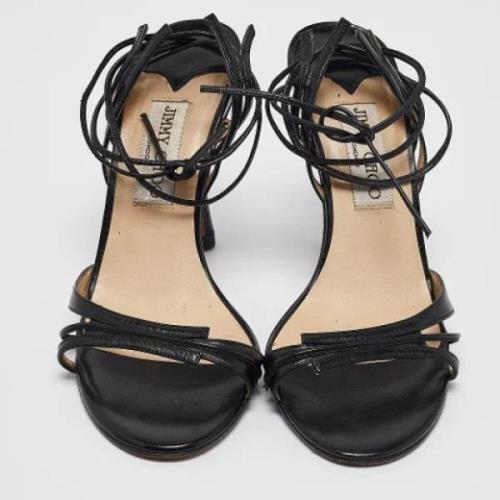 Jimmy Choo Pre-owned Pre-owned Laeder sandaler Black, Dam