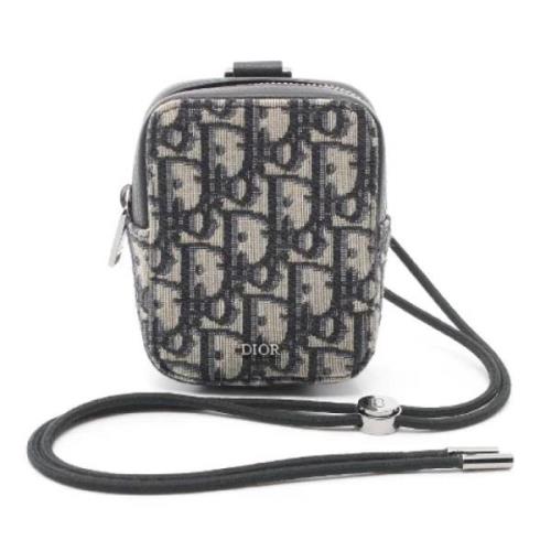 Dior Vintage Pre-owned Canvas crossbodyvskor Gray, Dam