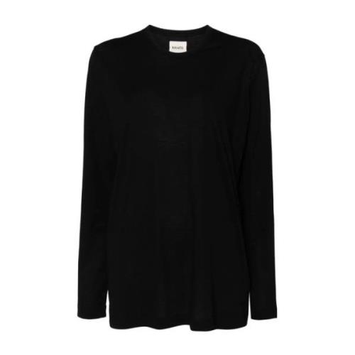 Khaite Svart Morton Top Black, Dam