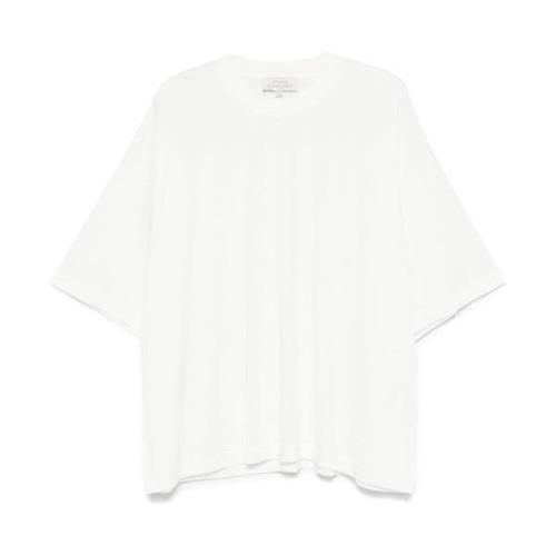 Studio Nicholson Vit Lätt Jersey Rund Hals T-shirt White, Herr