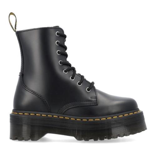 Dr. Martens Svarta Stängda Jadon Plattformsstövlar Black, Herr