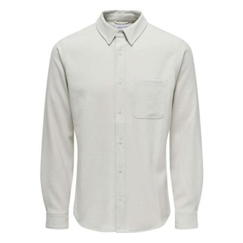 Only & Sons Skjorta Beige, Herr