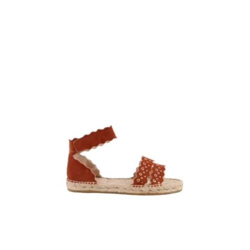 Chloé Pre-owned Pre-owned Mocka sandaler Brown, Dam