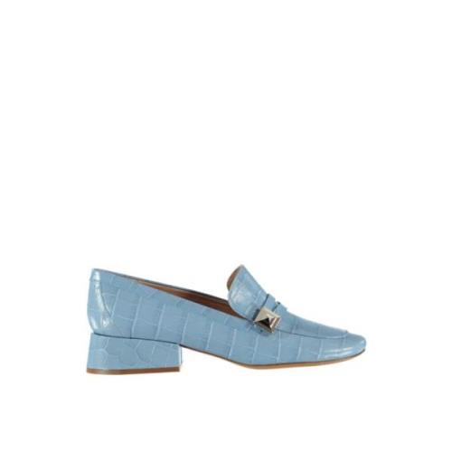 Mulberry Blå Läder Pumps Loafers Blue, Dam