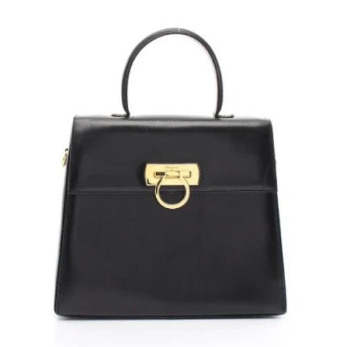 Salvatore Ferragamo Pre-owned Pre-owned Laeder handvskor Black, Dam