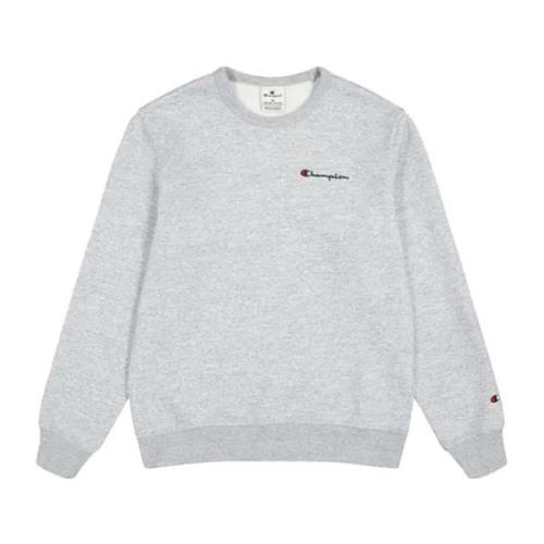 Champion Slim Fit Borstad Fleece Sweatshirt Gray, Herr