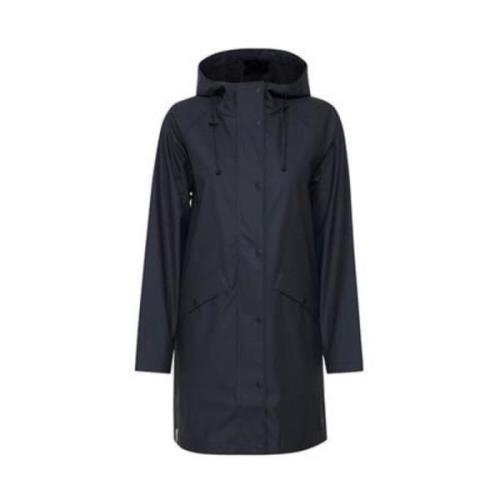 Ichi Huva Parka Jacka Polyester sammansättning Blue, Dam