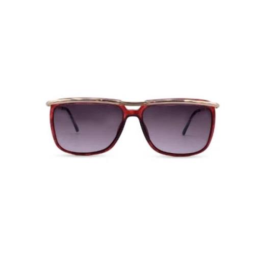 Dior Vintage Pre-owned Plast solglasgon Red, Dam