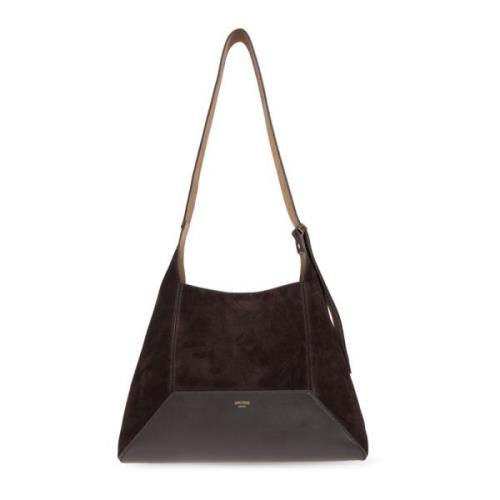 Jimmy Choo Mocka axelväska Diamant Brown, Dam