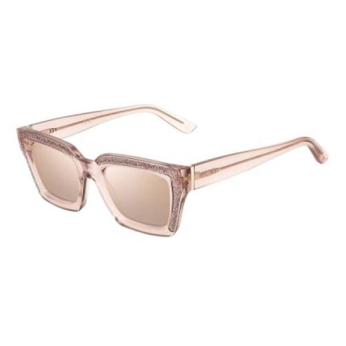 Jimmy Choo Rosa Resin Solglasögon för Kvinnor Pink, Dam