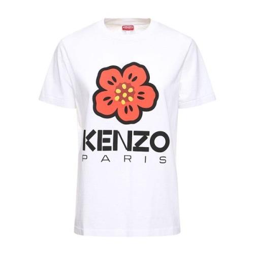 Kenzo Casual Bomull T-shirt White, Dam