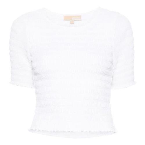 Michael Kors Vit Casual Kortärmad T-shirt White, Dam