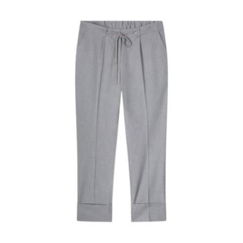 Summum Woman Modern Veckad Byxor Gray, Dam