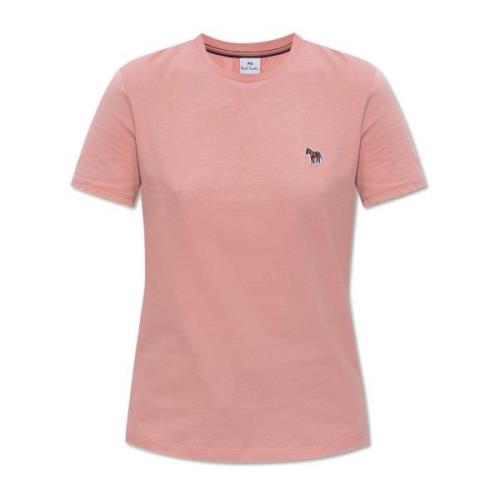 PS By Paul Smith T-shirt med logotyp Pink, Dam