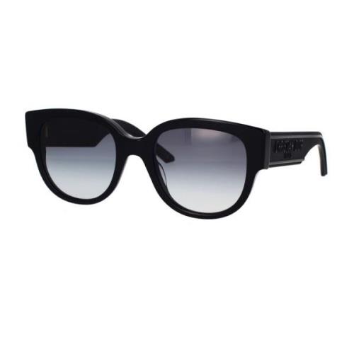 Dior Glamorösa Oversized Svarta Acetat Solglasögon Black, Dam