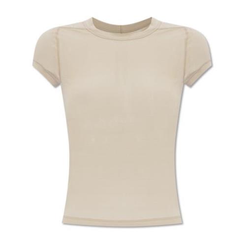 Rick Owens Cropped Level T T-shirt Gray, Dam