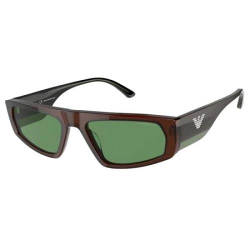 Emporio Armani Brun Acetat Unisex Solglasögon Brown, Unisex