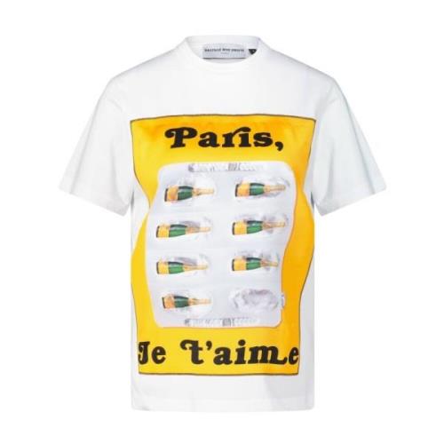 Bastille Bomull Print T-shirt White, Dam