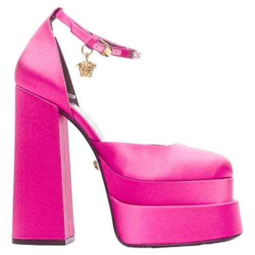 Versace Pre-owned Pre-owned Tyg klackskor Pink, Dam