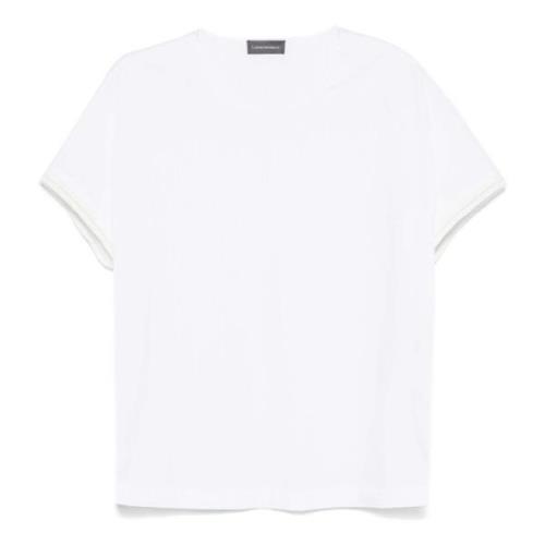 Lorena Antoniazzi Casual Vit Bomull Kortärmad T-shirt White, Dam