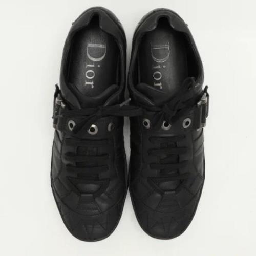 Dior Vintage Pre-owned Laeder sneakers Black, Herr