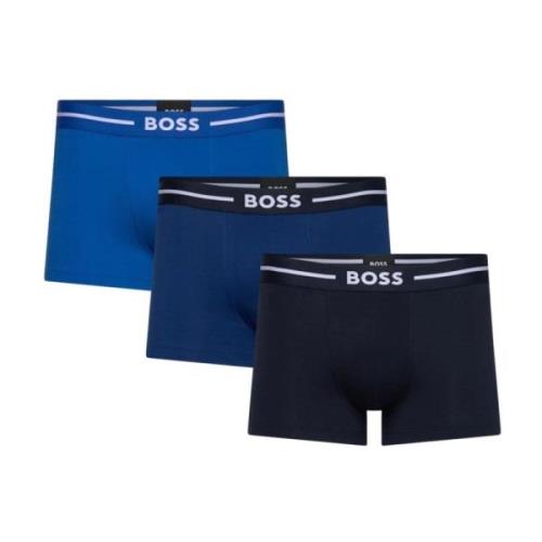 Hugo Boss Mäns Trunk Underkläder 3-pack Multicolor, Herr